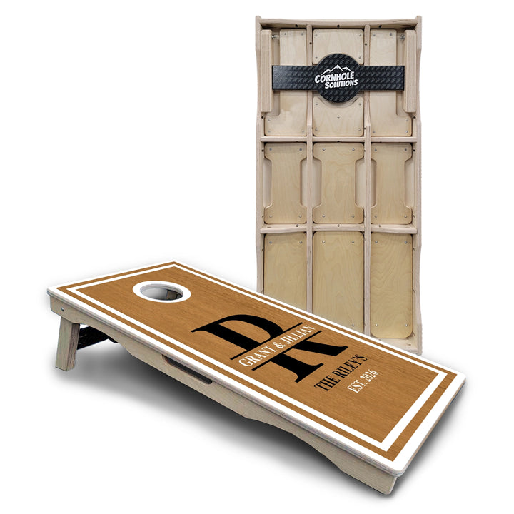 Family Established Monogram Cornhole Boards – Pro Lite or Pro Elite