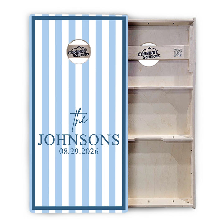 Striped Family Name Cornhole Boards – Tournament Series