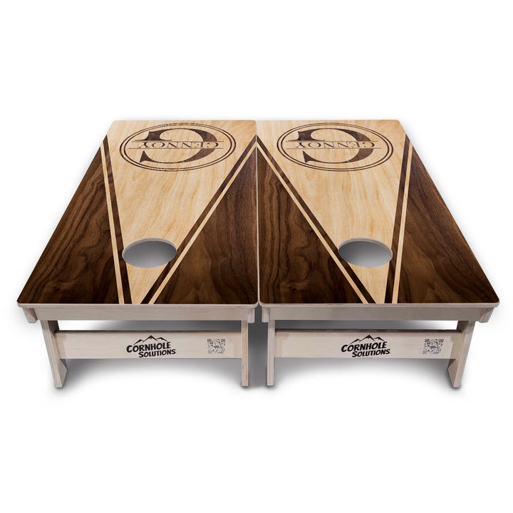Double Circle Letter Cornhole Boards – Tournament Series