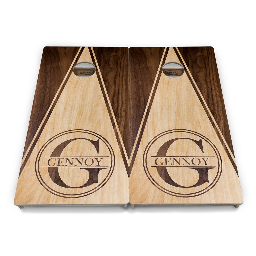 Double Circle Letter Cornhole Boards – Tournament Series