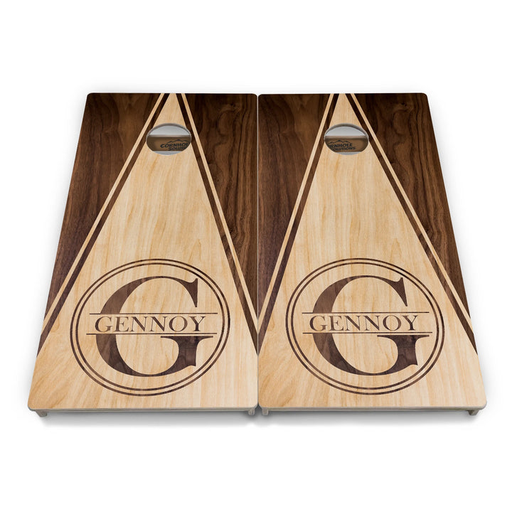 Double Circle Letter Cornhole Boards – Tournament Series
