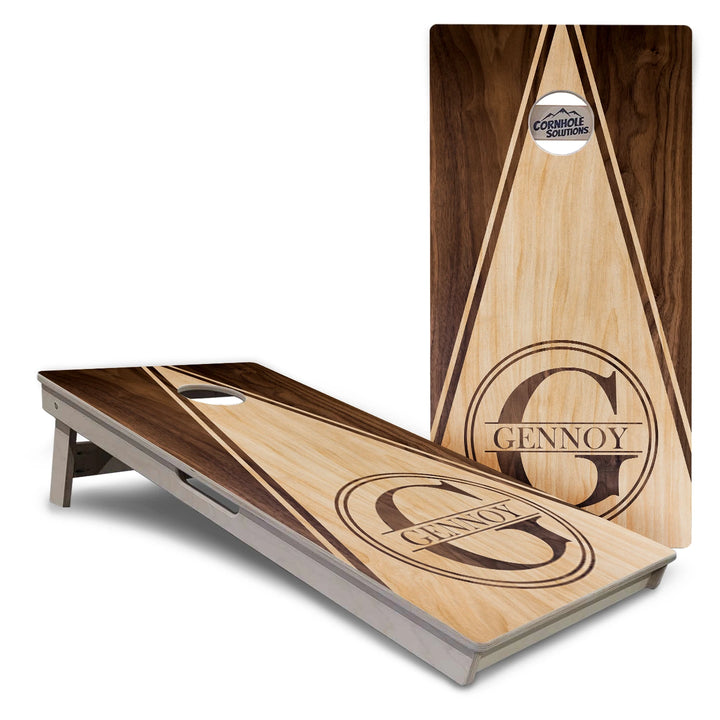 Double Circle Letter Cornhole Boards – Tournament Series