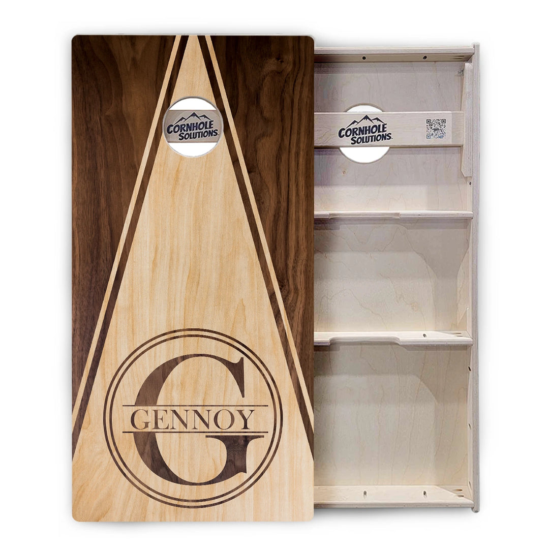 Double Circle Letter Cornhole Boards – Tournament Series