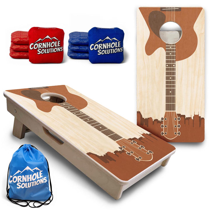 Guitar - Mini or Vacation Size Cornhole Boards
