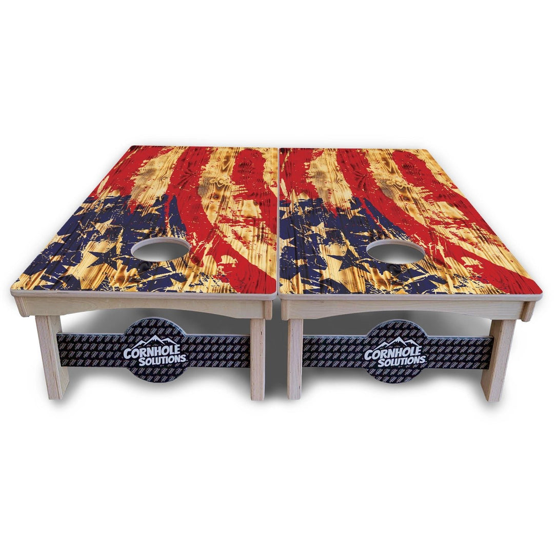 Faded Brush Flag Cornhole Boards – Pro Lite or Pro Elite