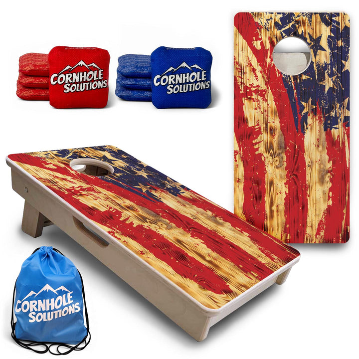 Faded Brush Flag - Mini or Vacation Size Cornhole Boards