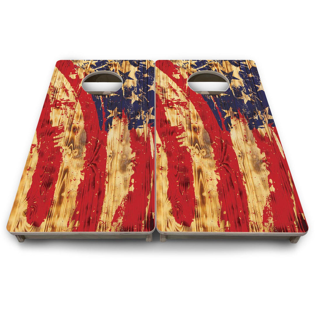 Faded Brush Flag - Mini or Vacation Size Cornhole Boards