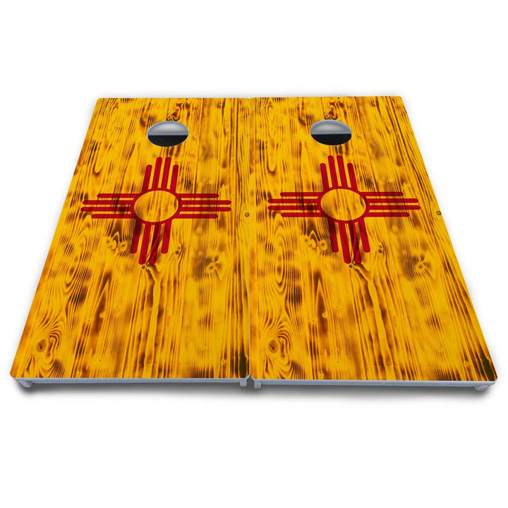 New Mexico Flag Cornhole Boards - All Weather Series