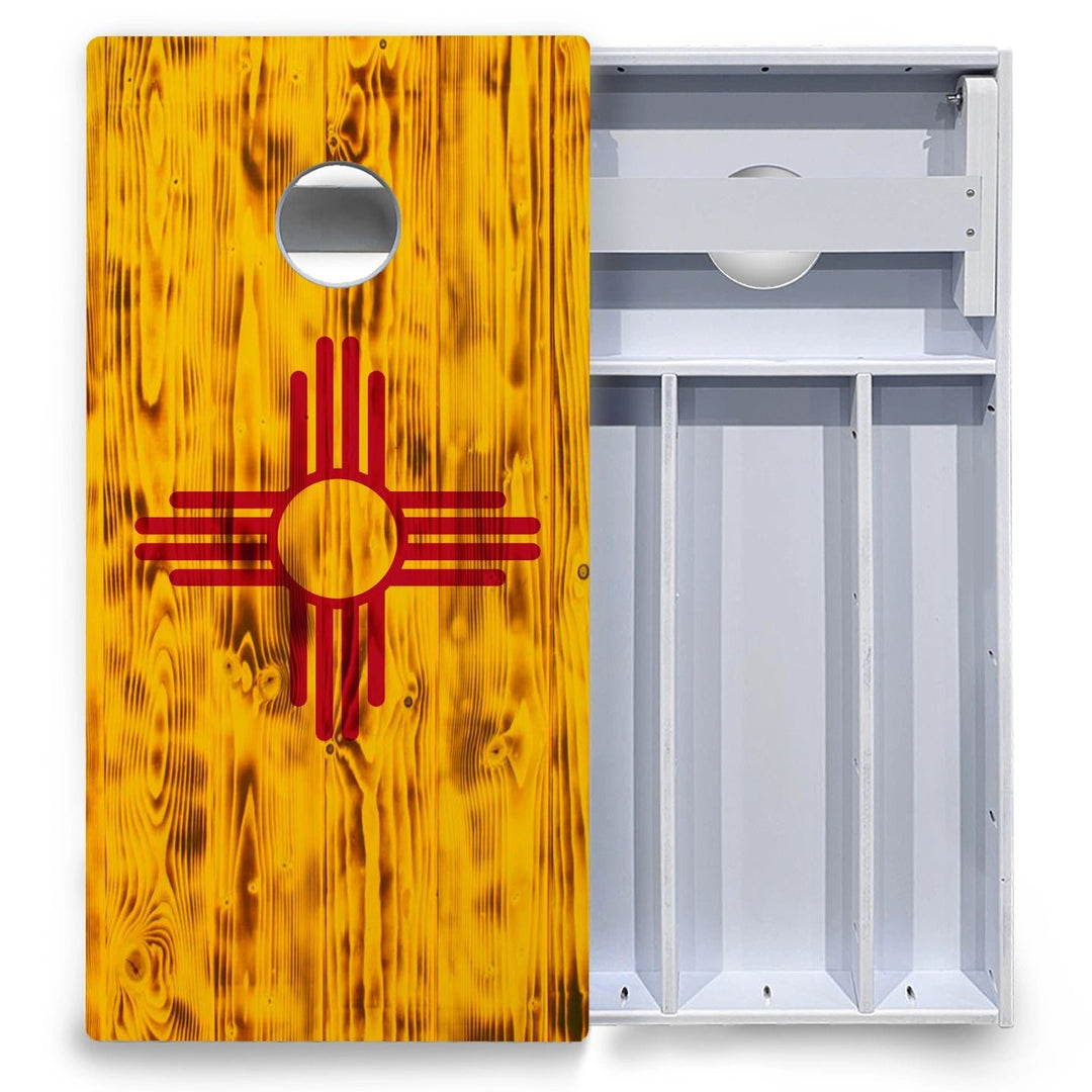 New Mexico Flag Cornhole Boards - All Weather Series