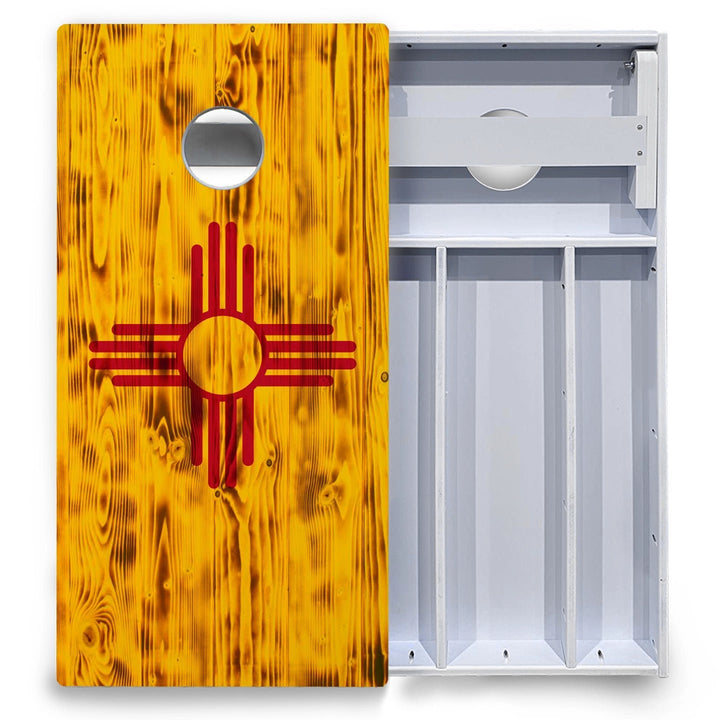 New Mexico Flag Cornhole Boards - All Weather Series