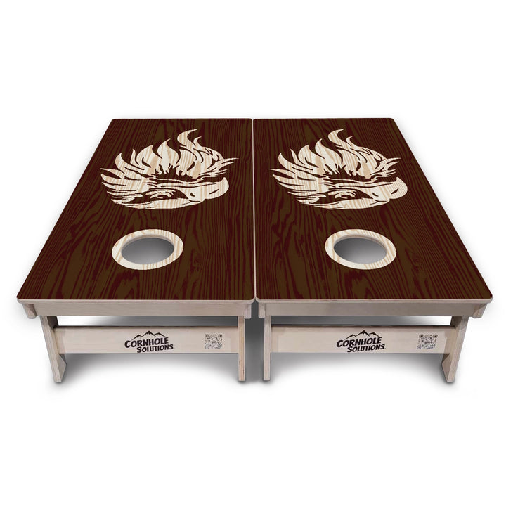 Stain Look Eagle & Flag Cornhole Boards – Tournament Series