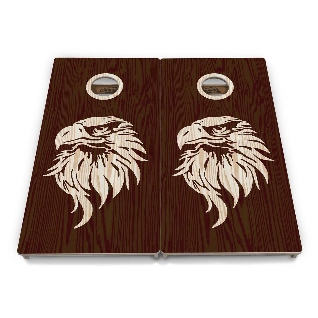 Stain Look Eagle & Flag Cornhole Boards – Tournament Series