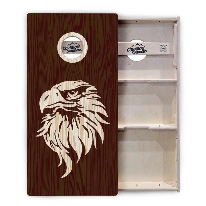 Stain Look Eagle & Flag Cornhole Boards – Tournament Series