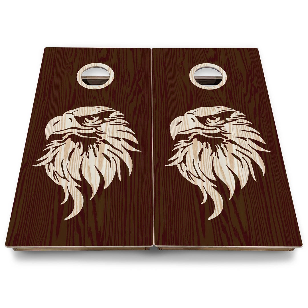 Eagle Flag Cornhole Boards - Backyard Series