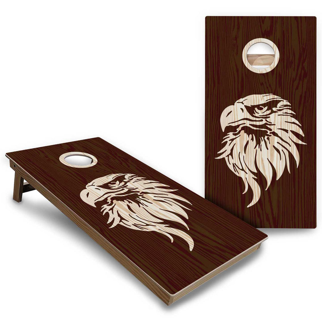 Eagle Flag Cornhole Boards - Backyard Series