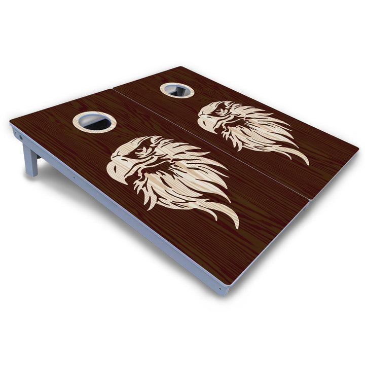 Stained Flag & Eagle Cornhole Boards - All Weather Series