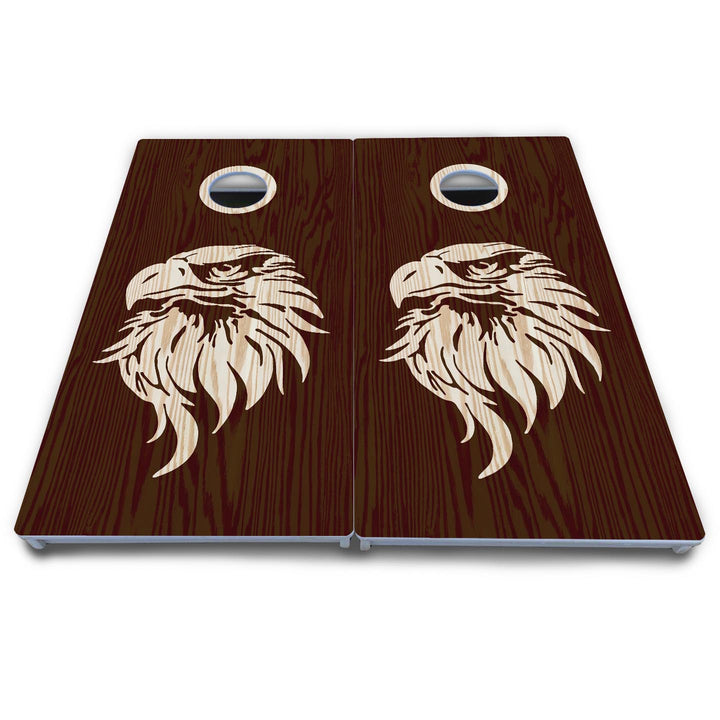 Stained Flag & Eagle Cornhole Boards - All Weather Series