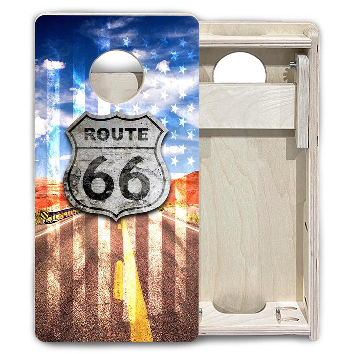 Route 66 - Mini or Vacation Size Cornhole Boards