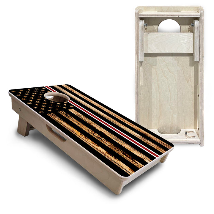 Mini Cornhole Boards - Nurse Thin Line Flag