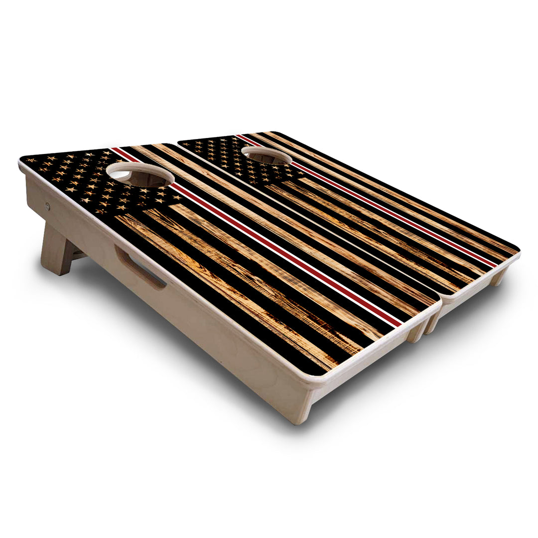 Mini Cornhole Boards - Nurse Thin Line Flag