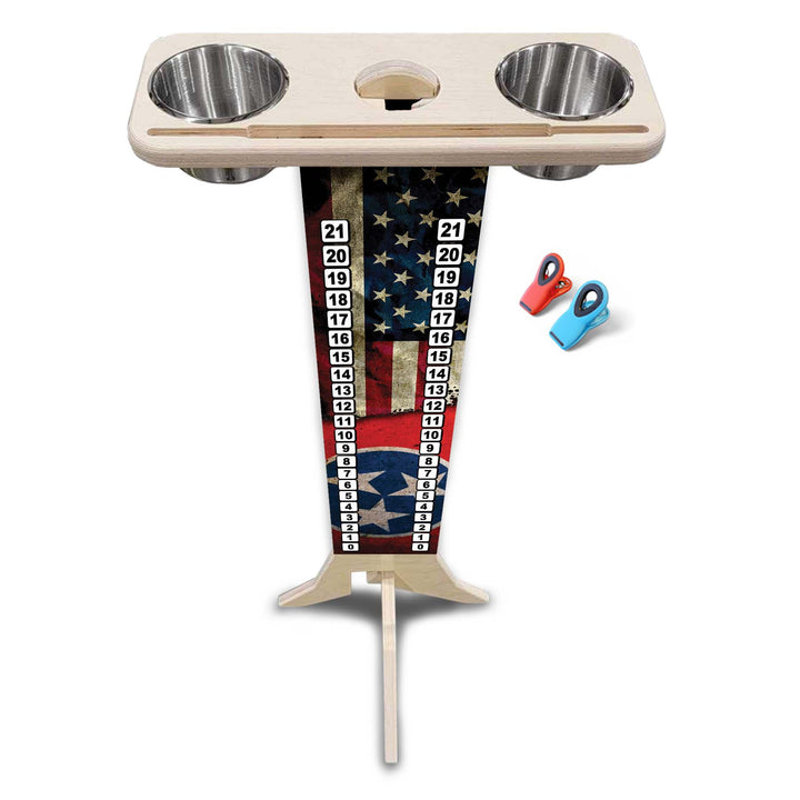 TN USA Flag - Score Stand (cups & clips included) Score/Drink Stand