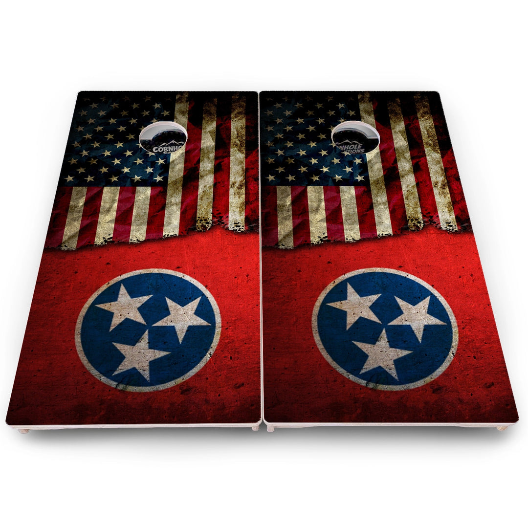 Tennessee Flag Cornhole Boards – Pro Lite or Pro Elite