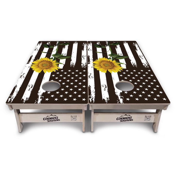 Sunflower Flag Cornhole Boards – Tournament Series