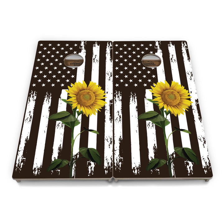 Sunflower Flag Cornhole Boards – Tournament Series