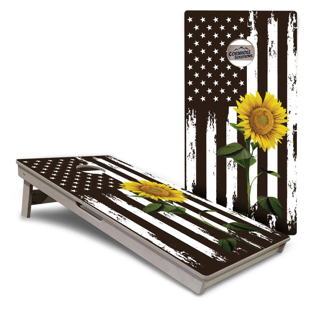 Sunflower Flag Cornhole Boards – Tournament Series