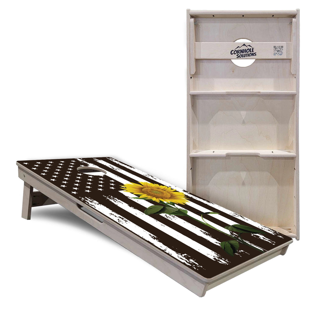 Sunflower Flag Cornhole Boards – Tournament Series