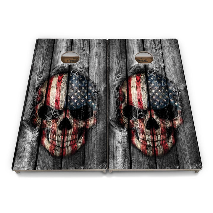 Skull Flag Cornhole Boards – Tournament Series