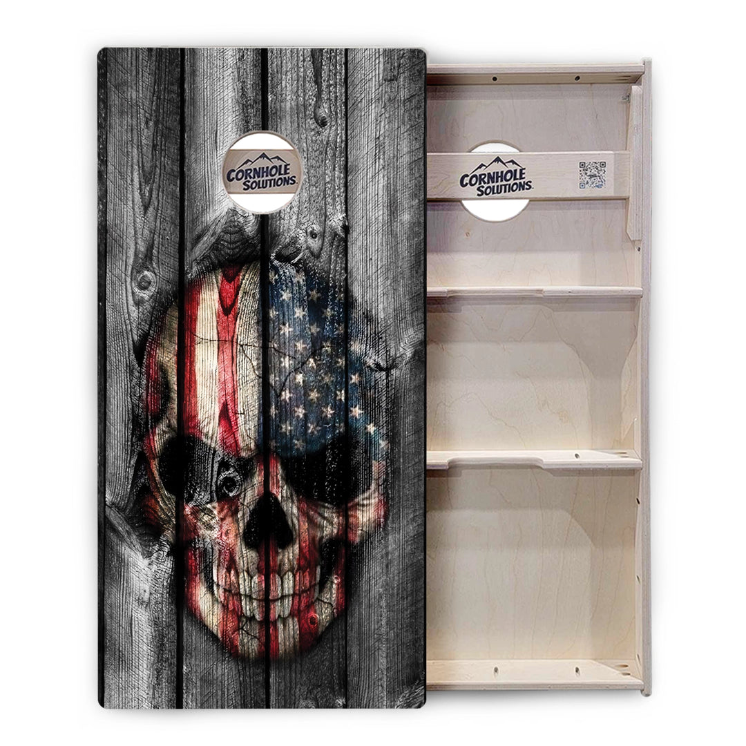 Skull Flag Cornhole Boards – Tournament Series