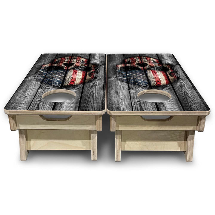 Skull Flag - Mini or Vacation Size Cornhole Boards