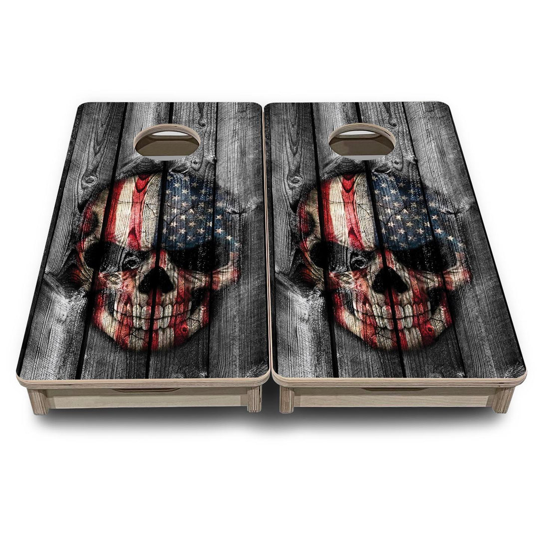 Skull Flag - Mini or Vacation Size Cornhole Boards