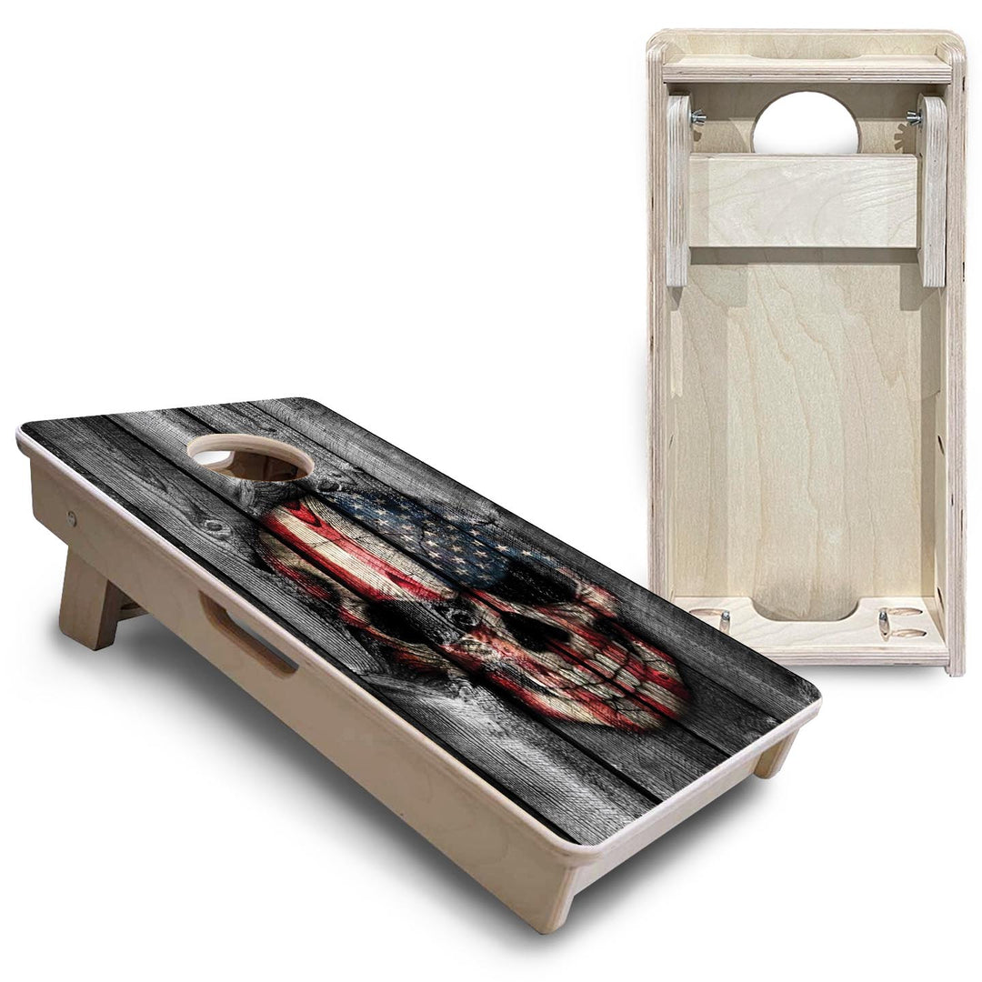 Skull Flag - Mini or Vacation Size Cornhole Boards