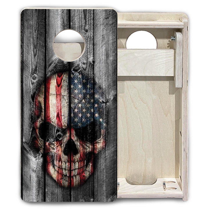Skull Flag - Mini or Vacation Size Cornhole Boards