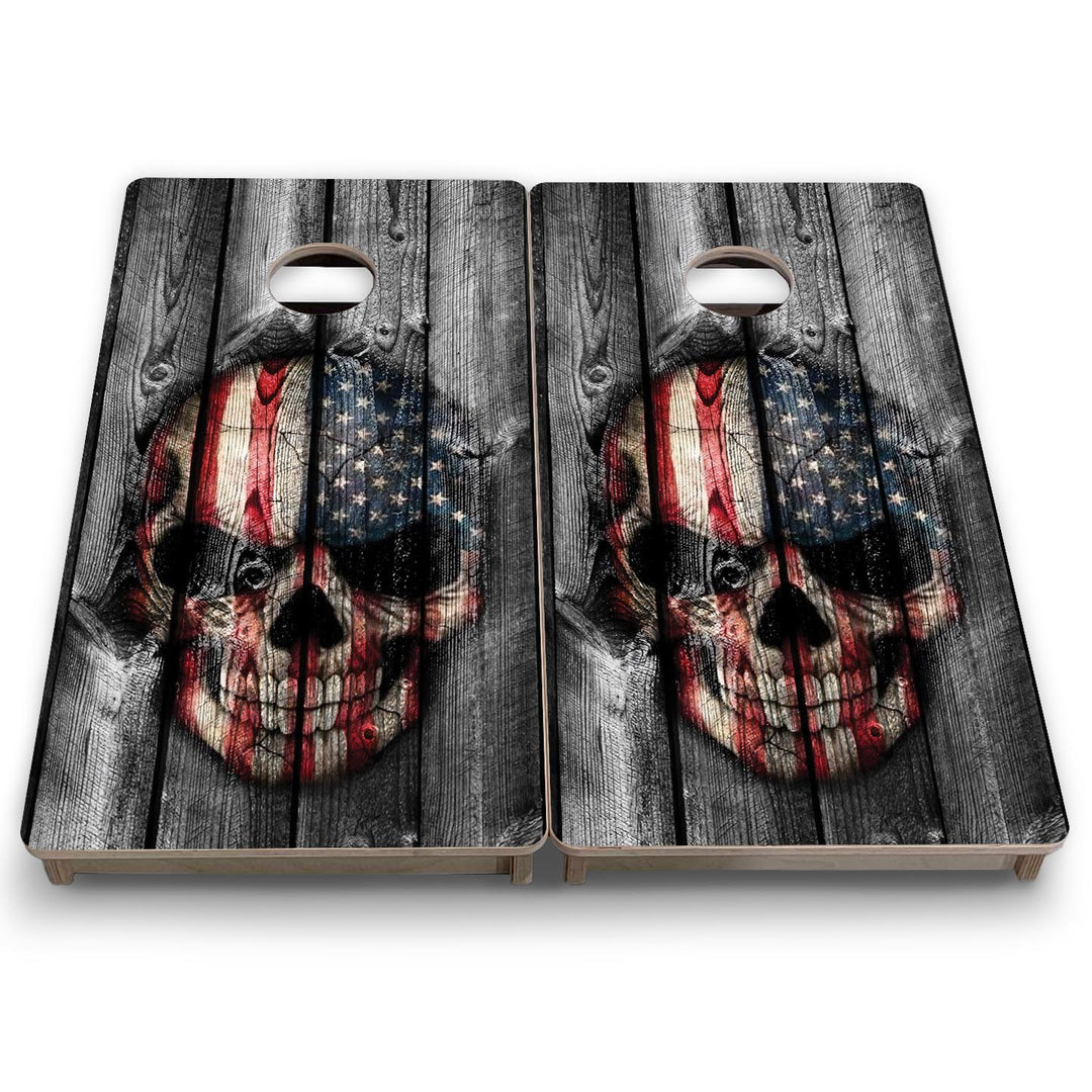 Skull Flag - Mini or Vacation Size Cornhole Boards
