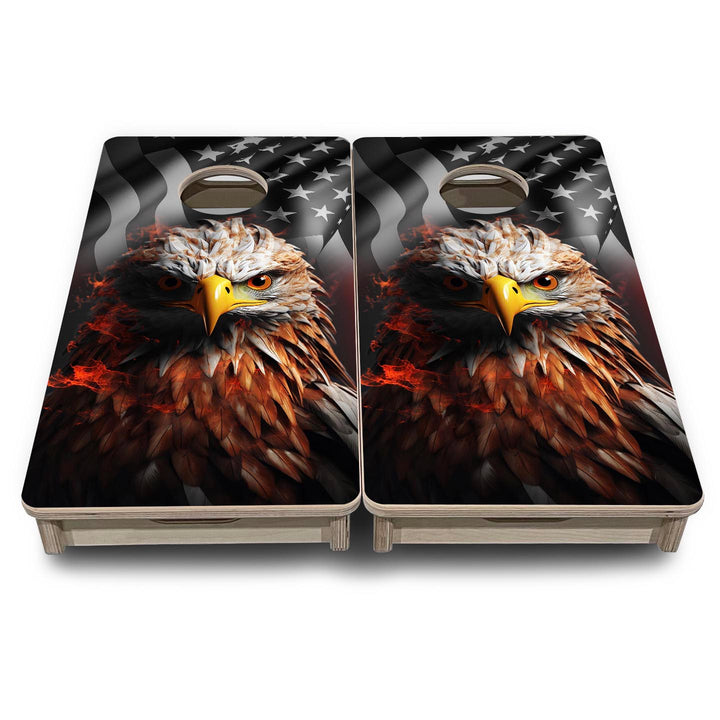 Fire Eagle - Mini or Vacation Size Cornhole Boards