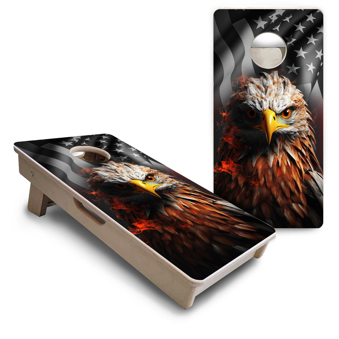Mini Cornhole Boards - Fire Eagle