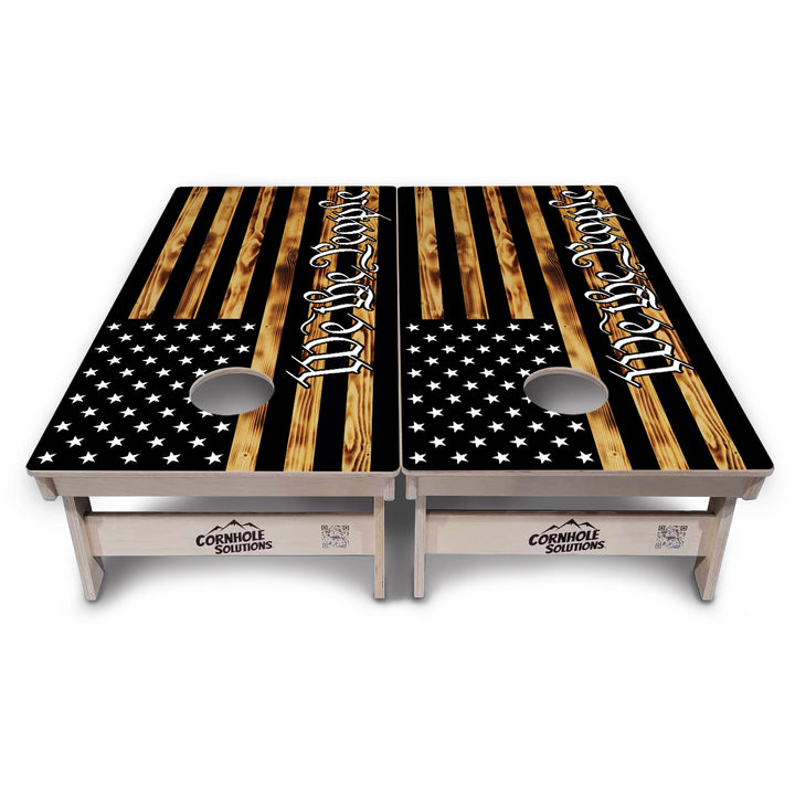 WTP Rustic Flag Cornhole Boards – Tournament Series