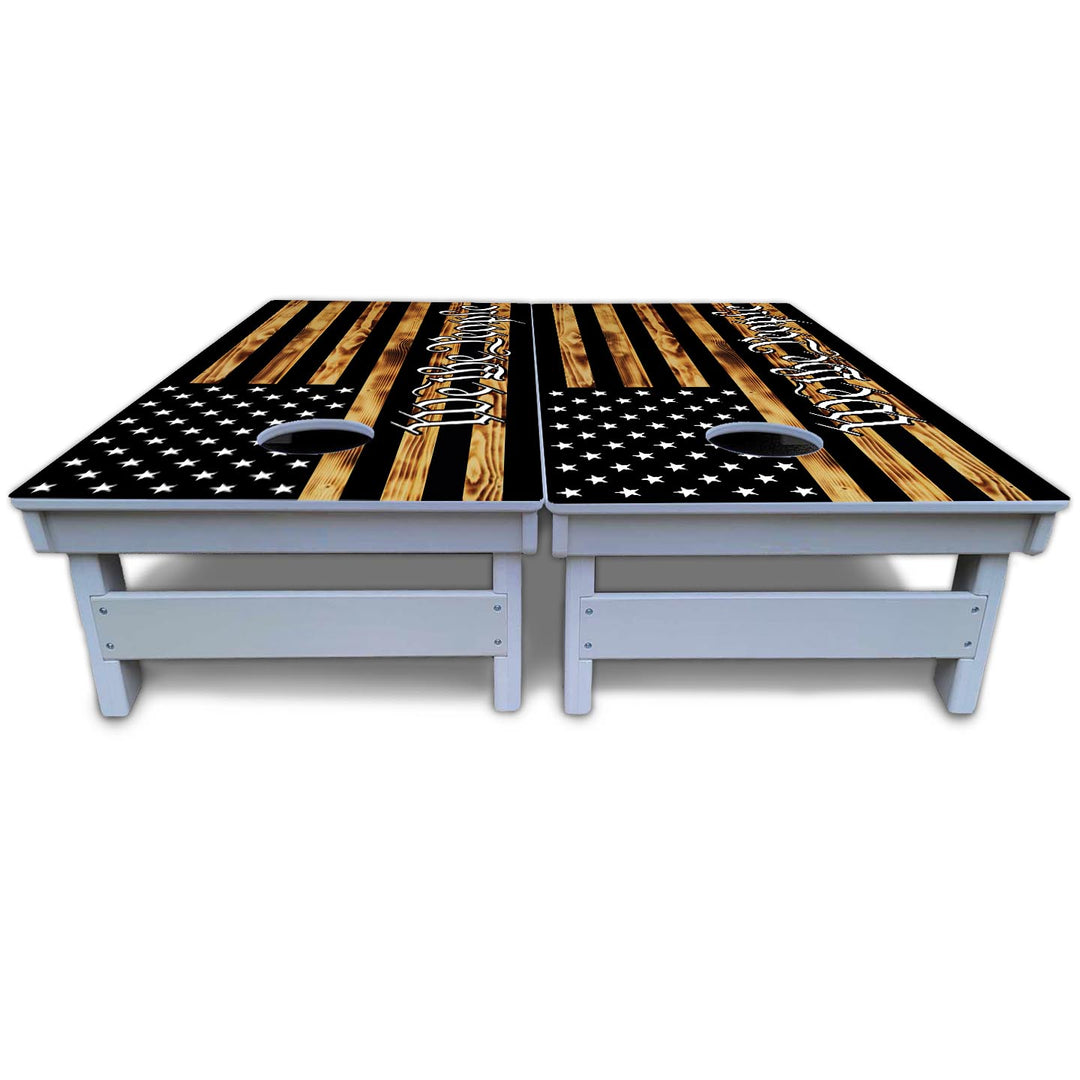We The People USA Flag Cornhole Boards - All Weather Series