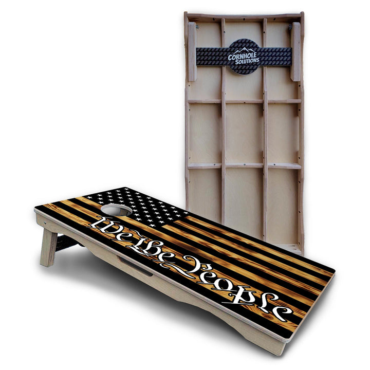 Rustic WTP Flag Cornhole Boards – Pro Lite or Pro Elite