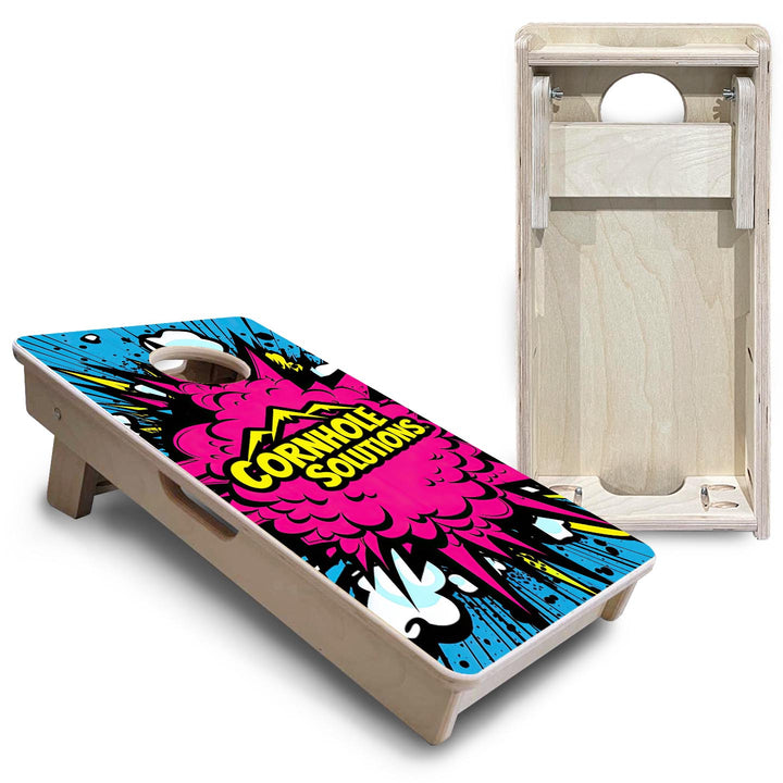 Comic Explosion CS Logo - Mini or Vacation Size Cornhole Boards