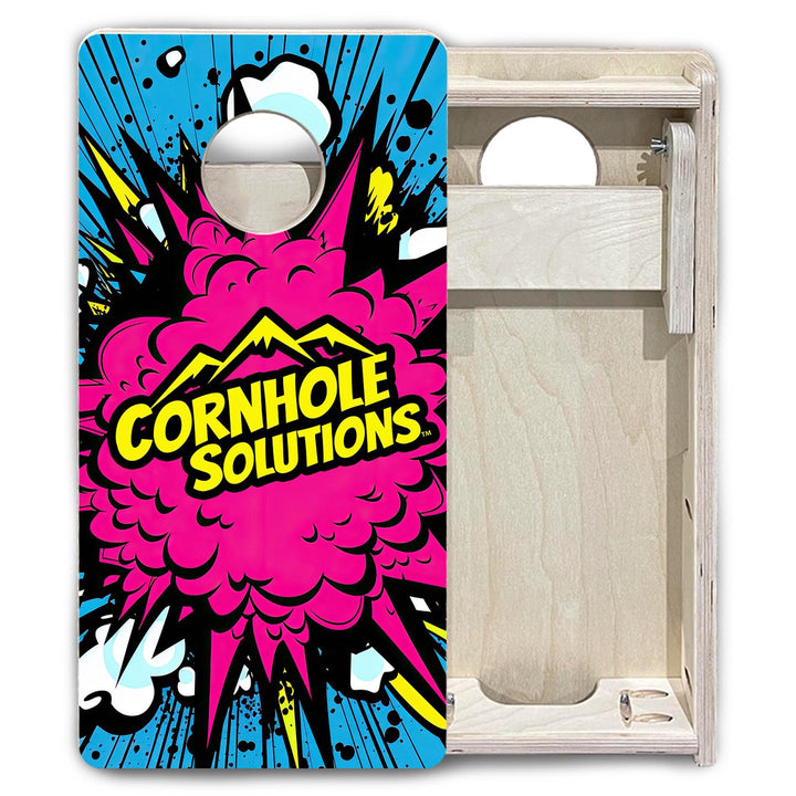 Comic Explosion CS Logo - Mini or Vacation Size Cornhole Boards