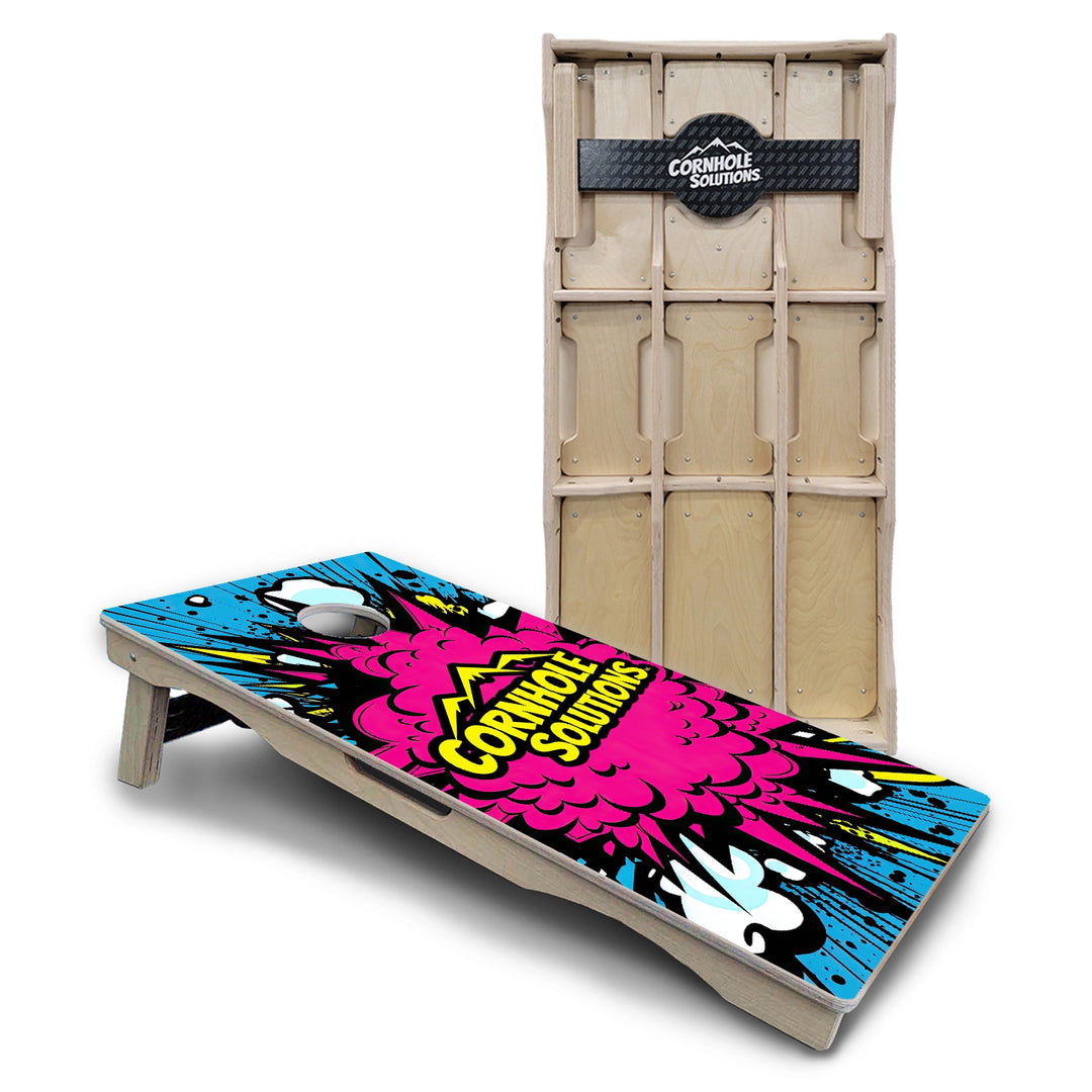 Comic Explosion Cornhole Boards - Pro Solution Lite Series