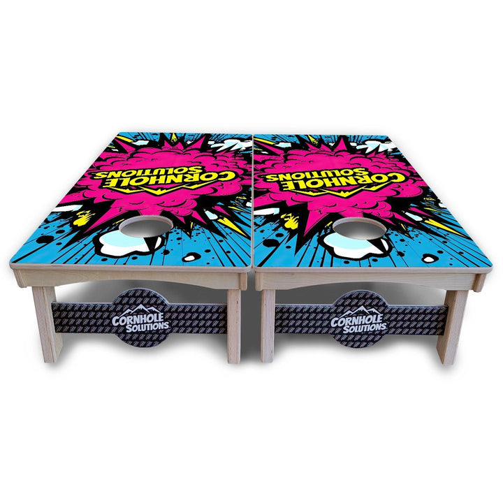 Comic Explosion Cornhole Boards - Pro Solution Lite Series