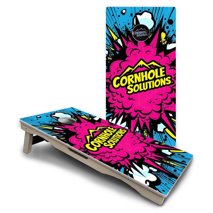 Comic Explosion Cornhole Boards - Pro Solution Lite Series