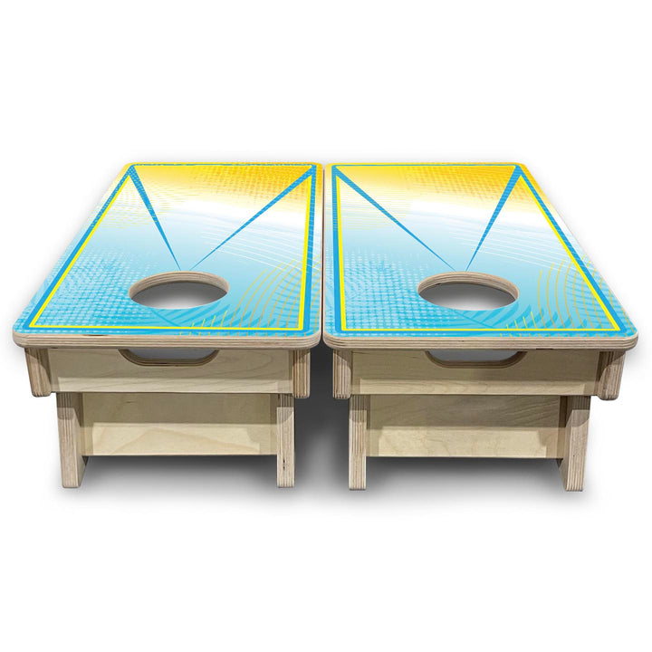 Summertime Triangle - Mini or Vacation Size Cornhole Boards