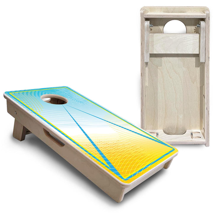 Summertime Triangle - Mini or Vacation Size Cornhole Boards