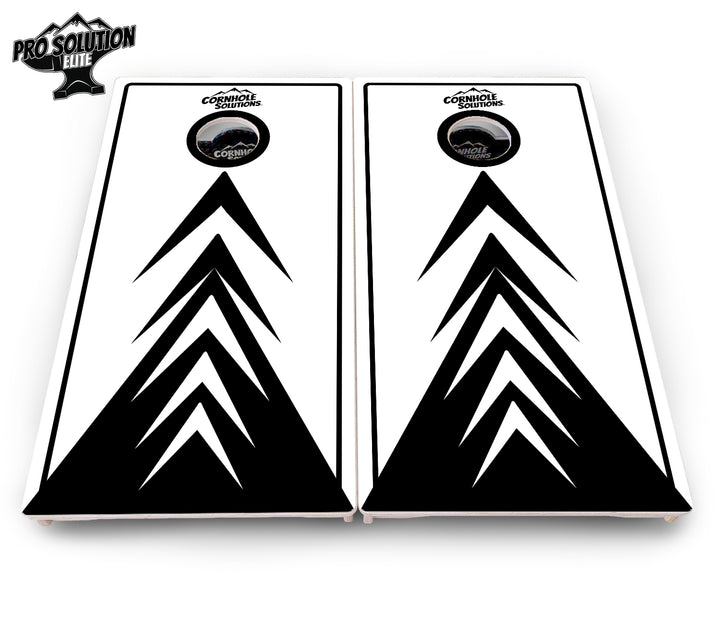 B&W Arrows Cornhole Boards - Pro Solution Elite Series